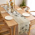 thumbnail image 3 of Yellow Beige Flower Table Runner - 48 Inch Long, Kitchen Dining Table Runner Dresser Scarves, Farmhouse Shabby Chic Wildflower Farmhouse Decor for Coffee Tables Wedding Party Banquet, 3 of 8