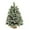 Green White Red Brown, variant on 24" Mini Christmas Trees with Flocked Pine Needles, Pine Cones, Berries Decoration, 2 Ft Decorated Burlap Trees with 25 Led Lights, Kitchen Tabletop Artificial Pre Lit Christmas Tree