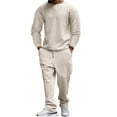 thumbnail image 1 of Ensemble de Survêtement 2 Pcs pour Hommes, Jogging Jacquard à Carreaux, 1 of 5