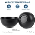 thumbnail image 3 of BPA Free Non-Breakable Wheat Straw Cereal Bowls - Microwave and Dishwasher Safe Soup and Salad Bowls, 3 of 6