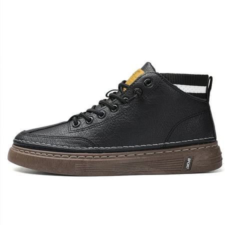 

Men‘s High-top Leather Boots For Winter Platform Boots For Sports Hiking