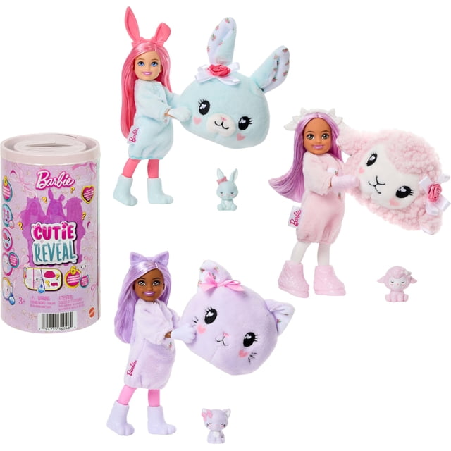 Toy Barbie Cutie Reveal Cuddly Series Chelsea con 6 sorpresas