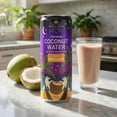 thumbnail image 4 of Harney & Sons Chocolate Coconut Water, Low Calorie Electrolyte Hydration Beverage, No Artificial Flavors, 10.8 fl oz Cans, 12 Pack, 4 of 5