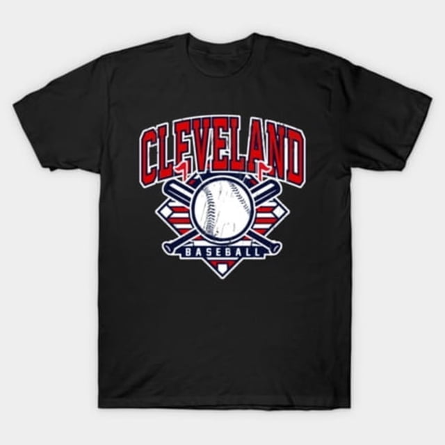 T-Shirt Unisexe à Design Graphique Esthétique Rétro d'Équipe de Baseball de Cleveland Vintage, Tailles jusqu'à 3TG