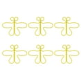 thumbnail image 2 of 100Pcs Mini Trombones Clips de Marque-Pages Polyvalents Portables Exquis pour la Forme de Papillon de Maison d'École de Bureau, 2 of 8