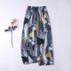thumbnail image 3 of Pantalones de verano para mujer, pantalones de pierna ancha transpirables, pantalones largos de dibujos animados, ropa informal para el hogar, ropa femenina 2022, 3 of 5