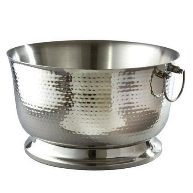 Leeber 72618 Baignoire de Fête Ronde à Double Paroi Martelée de 19 Po