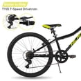 thumbnail image 5 of Hiland 24 Inch Mountain Bike, Front Suspension Fork Bicycles for Adults Multiple Colors, 5 of 9