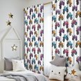 thumbnail image 5 of Blackout Kids Curtains,White Colorful Monster Cartoon Trucks Pattern Childrens Insulated Curtains Set Of 2,Bedroom Essentials,Toddler Room Decor 52"x84", 5 of 5