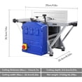 thumbnail image 5 of 14-Inch Power Benchtop Planer, 1250W 2-Speed Wood Thickness Planer with Low-Dust Design and Extended Table, for Hard & Soft Wood Smooth Finishing and Efficient Material Removal, 5 of 6