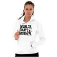 thumbnail image 3 of Worlds Okayest Mom Funny Mothers Day Women Plus Size Graphic Pullover Hoodie Brisco Brands 5X, 3 of 4