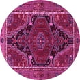 thumbnail image 1 of Ahgly Company Indoor Round Persian Pink Traditional Area Rugs, 3' Round, 1 of 4