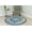 Grey-Turquoise, variant on Glamour Thick Plush Oriental Area Rug Traditional Carpet Floral Medallion Design-206 (7'8"x7'8" Round,Terracotta)