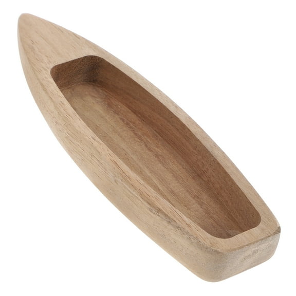 Uonlytech Wood Craft Boat Adornment Wooden Boat Decor As Shown 1Pack 14.80X4.50X2.00Cm