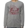 thumbnail image 2 of Burn Some Dust and Eat My Rubber Long Sleeve Shirt Unisex X-Large Grey, 2 of 5