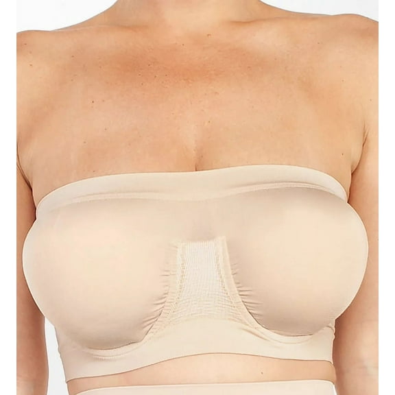 RHONDA SHEAR Light Nude Ahh Angel Underwire Bandeau Bra, US X-Small, NWOT