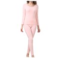 thumbnail image 3 of unbranded 2Ud Conjunto De Interior Térmica Rosa Para Mujer Con Material Elástico Y, 3 of 7