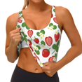 thumbnail image 4 of Naloa Strawberry Sports Bras for Women, High Support Bra with Removable Pads, Comfortable - Medium, 4 of 9