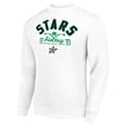 thumbnail image 2 of Men's Starter White Dallas Stars Stick And Puck Logo Fleece Pullover Sweatshirt, 2 of 3