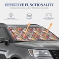 thumbnail image 3 of Goofa Tropical Fruit Pattern 2 Piece Car Windshield Sun Shade Foldable | Front Windshield Shade for Sun, Heat and UV Rays | Sunshade for Car Front Window-Large, 3 of 7