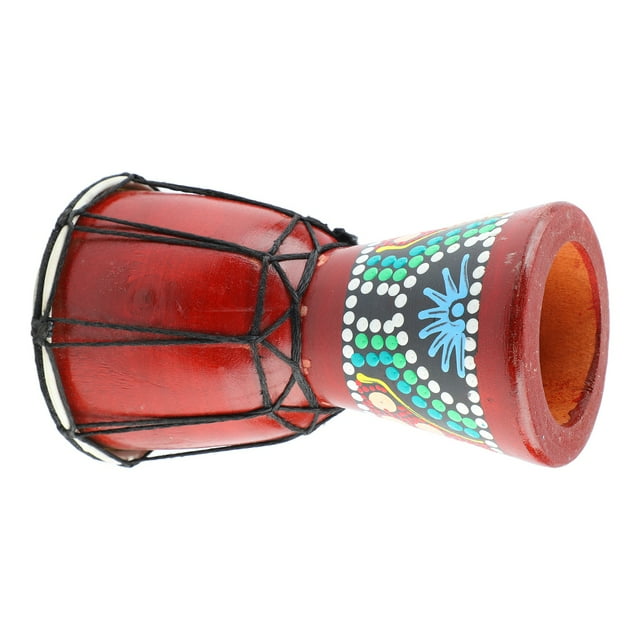 Djembe, High Density Crisp Sound Relieve Stress Gift Environmental 5in African Drum Solid Wood For Playing For Musician