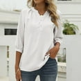thumbnail image 2 of Blusa con cuello alto y estampado floral para mujer - Poliéster, corte holgado - Casual de primavera/verano - S-XXL, 2 of 5