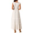 thumbnail image 3 of INSPIRE CHIC Women's Sleeveless Summer Dress Scoop Neck Casual Maxi Dress with Pockets S White, 3 of 4