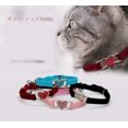 thumbnail image 5 of Collier de Chat, Réglable en Velours Doux Collier de Chat avec Cloche, Mignon Animal de Compagnie, Costume, 5 of 5
