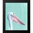 thumbnail image 2 of Warren, Annie 12x14 Black Modern Framed Museum Art Print Titled - Exotic Bird on Blue III, 2 of 5