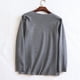 thumbnail image 4 of Ropa interior térmica para hombre, blusa informal de moda, cómoda, de manga larga, lisa, con cuello en V, pijama, ropa interior térmica, blusa de poliéster para hombre, 4 of 9