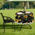 thumbnail image 7 of Coolnut 60" Sunflower Outdoor Tablecloth with Umbrella Hole and Zipper, Waterproof Round Tablecloth for Party,Patio,Picnic,Holiday Dinner,Summer, 7 of 7