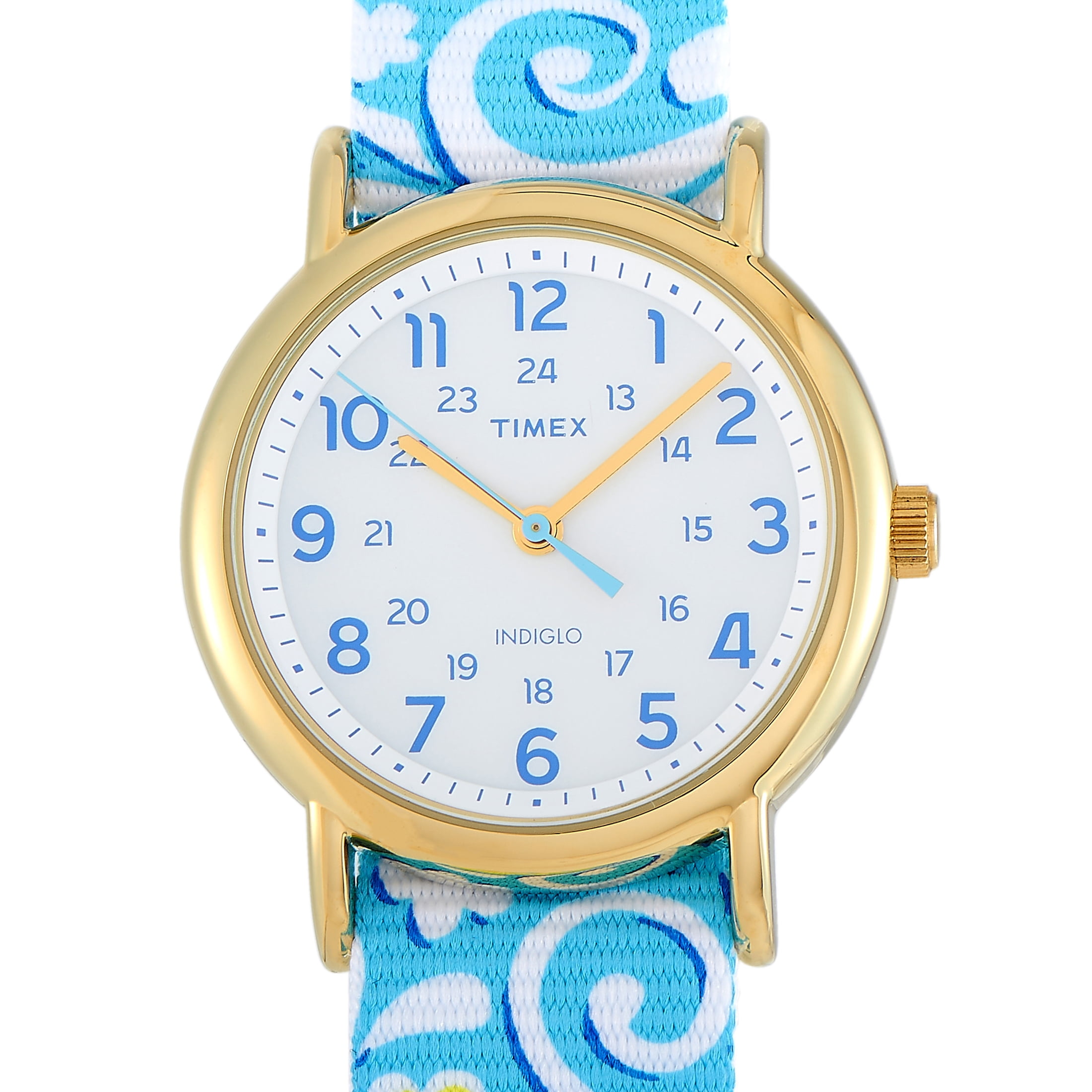 timex weekender gold