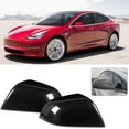 thumbnail image 1 of 2PCS Fit for Tesla Model 3 Electrosilvering Rear Window Louvers Shutters Cover Decoration, 1 of 3