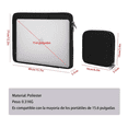 thumbnail image 4 of Maletin Funda Para Laptop Bloosom  14-15.6 Pulgadas Bolsa Impermeable Negro, 4 of 4