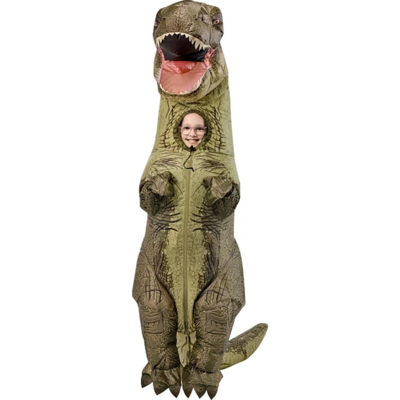 Jurassic World T-Rex Inflatable Halloween Costume for Children, One Size Fit, by Rubies
