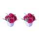 thumbnail image 1 of Planta en maceta Wosthever Seda artificial Bonsái de flores Rosa roja 2Conjunto, 1 of 6