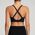 thumbnail image 6 of Lixiuxyad Sports Bras for Women Crossback Wireless Support Yoga Bra With Seamless Cup Design For Comfortable Motion And Secure Fit,Black, 6 of 7
