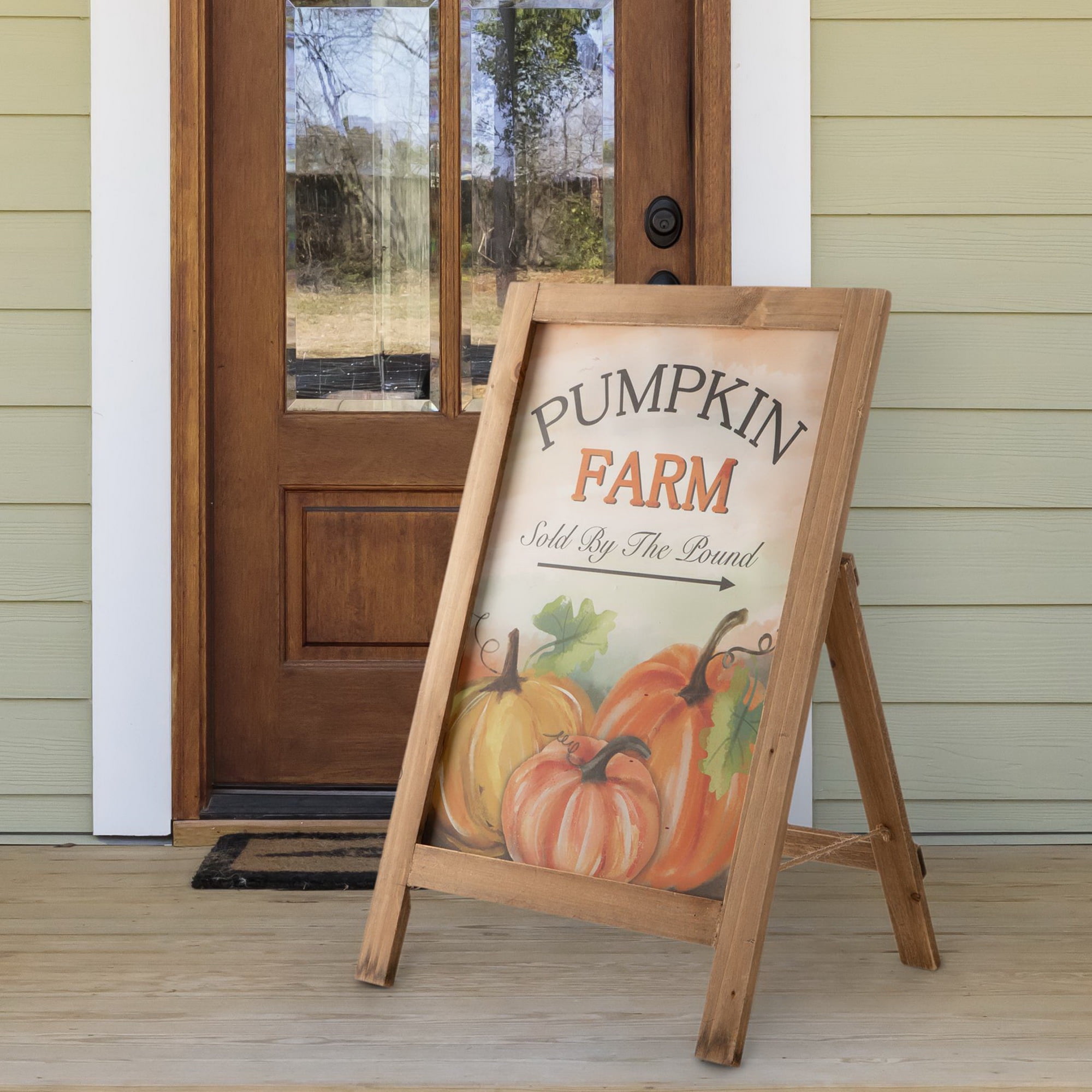 Glitzhome Fall Wooden Porch Sign / Standing Decor