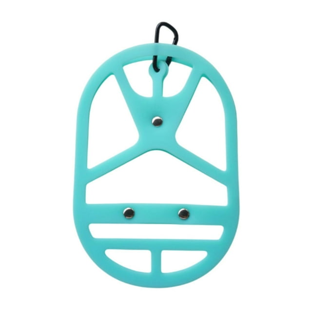 Cesta con Clip para calzado, soporte para zapatos para mochila, estante, cubierta de silicona para zapatos que ahorra espacio para actividades al aire Azul