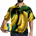 thumbnail image 4 of Banana Men's Casual Hawaiian Button Down Short Sleeve Summer Beach Printed Shirt, 4 of 6