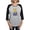 Heather/Black, variant on CafePress - Japanese Style Rabbit With P Long Sleeve T Shirt - Womens Baseball Tee
