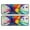 Colorful Double Burst, variant on Kitchen Rugs Sets Of 2,Colorful Rainbow Tie Dye Spiral Pattern Anti Fatigue Kitchen Mat Rugs Non Slip Washable,Decorative Kitchen Floor Mats for Kitchen,Sink,Laundry,17"x47"+17"x47"