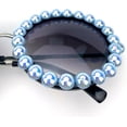 thumbnail image 2 of Vintage Round Pearl Sunglasses Women Luxury Alloy Oversized Frame Party Glasses Retro Shades, 2 of 5