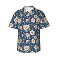 thumbnail image 2 of Goofa Flower Hawaiian Shirt for Men, Unisex Summer Beach Casual Short Sleeve Button Down Shirts,Aloha Tropical Floral print shirt-X-Large, 2 of 9