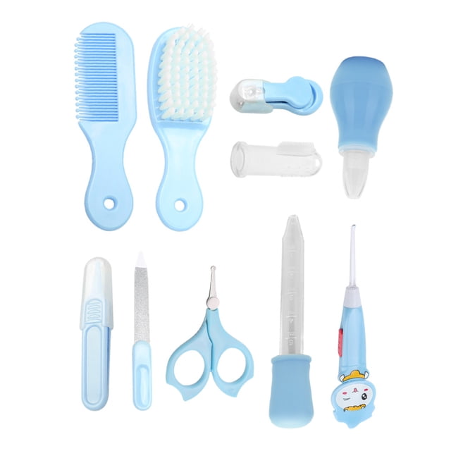 Baby Grooming Kit 10Pcs Baby Health Care Tools Infant Nail Clipper Scissor Newborn Grooming Kit