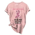 thumbnail image 2 of Lroveb Breast Cancer Awareness Shirts for Women Plus Size I DON'T HIDE MY Women's T Shirt Pink Ribbon Graphic Tees Pink, 2 of 5