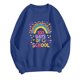 thumbnail image 3 of Uootdi 100 Days of School Long Sleeve Shirts for Women Womens Teacher Graphic Tops Happy 100 Days of School Sweatshirt Gift, 3 of 6