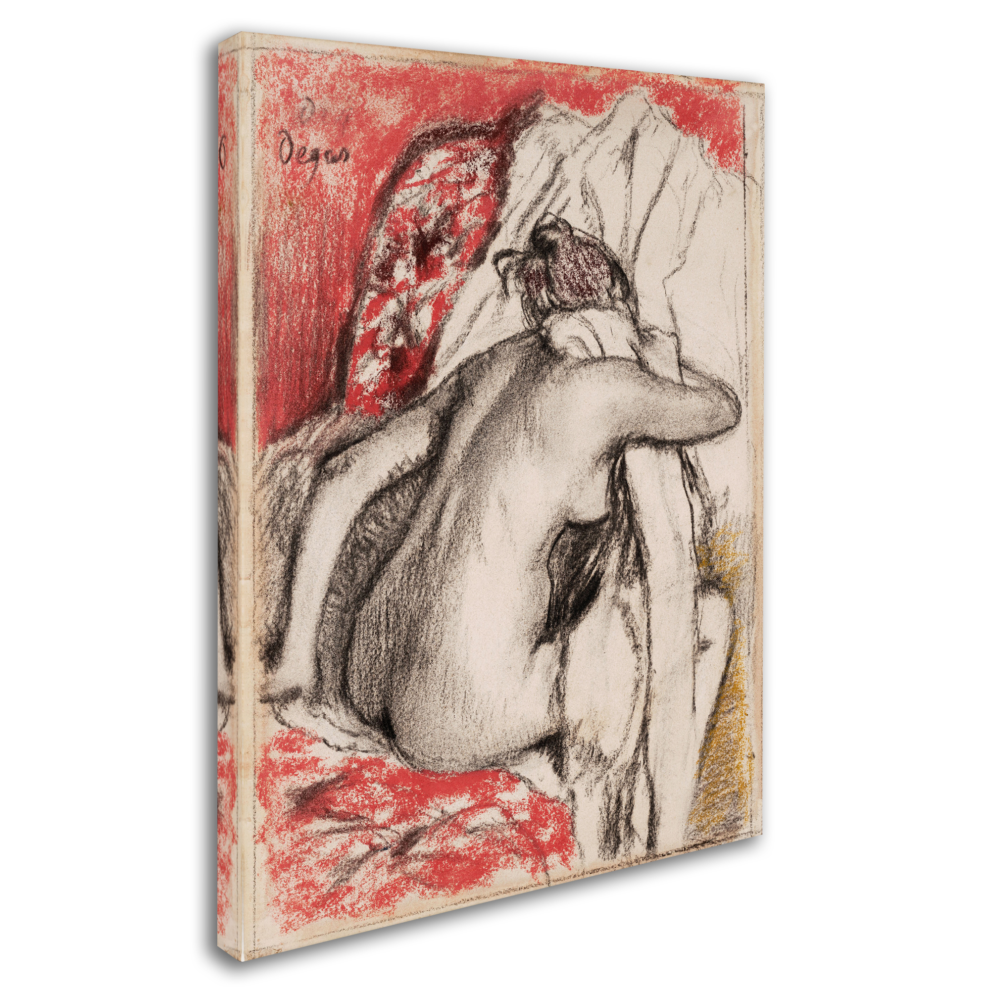 Trademark Fine Art 'After The Bath 3' Canvas Art by Degas