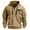 Khaki, variant on Htigea Men's Tactical Hoodie Thin Fleece Jacket Winter Warm Full-Zip Military Army Outdoor Hiking Coat with 7 Zip-Pockets Today Sales Navy,S