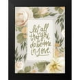 thumbnail image 2 of House Fenway 15x18 Black Modern Framed Museum Art Print Titled - Be Done in Love Floral, 2 of 5